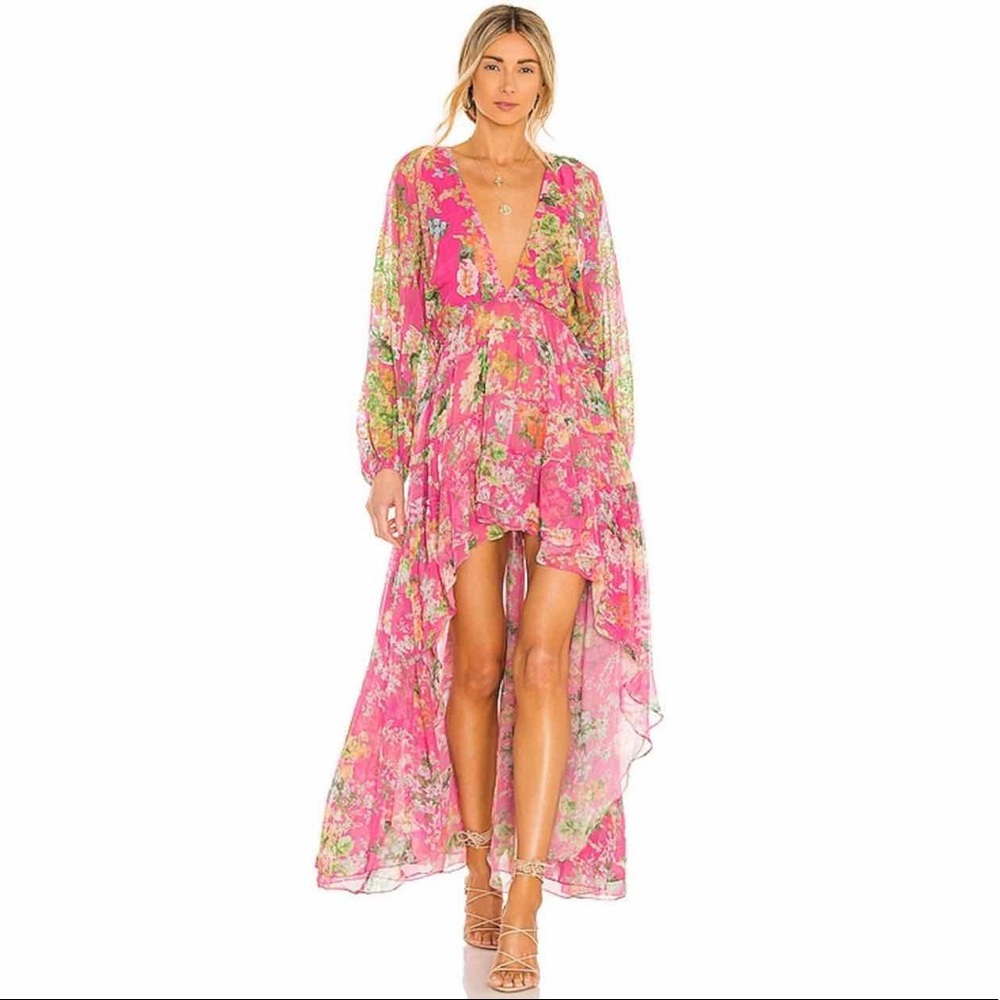 Hemant & Nandita Miyu High Low Dress